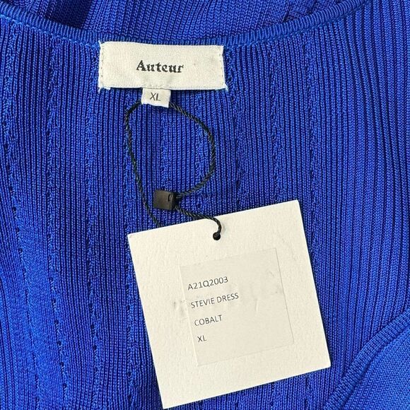 NEW Auteur Stevie Maxi Dress in Cobalt Blue XL Revolve Rib Knit - Picture 9 of 12